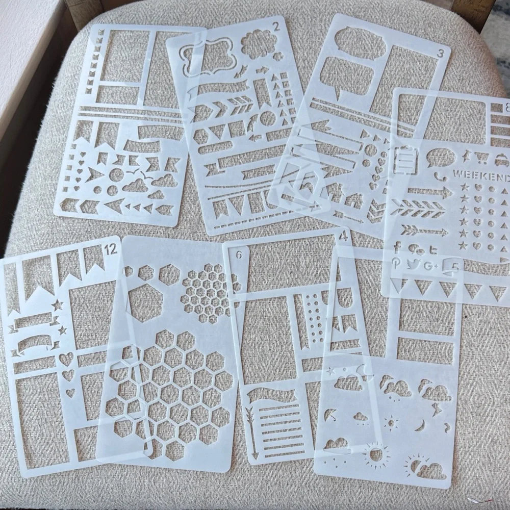 Starter Notebook and Planner Set with Stickers and Stencils